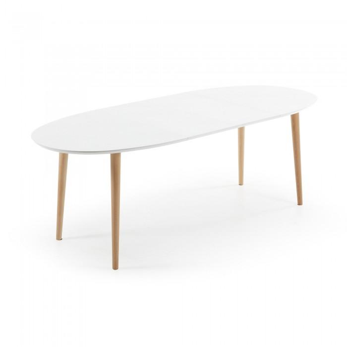 Mesa extensible Oqui ovalada 140-220 cm