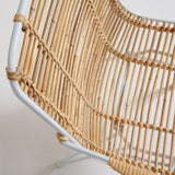 Silla con brazos Tishana, blanco