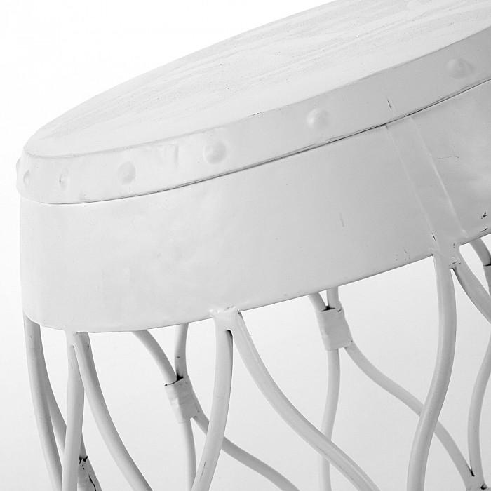 Mesa auxiliar Abass, blanco