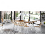 Silla con brazos Tishana, blanco