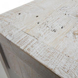 Consola Words, blanco patina