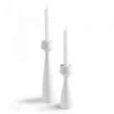 Set de 2 candelero Theo, blanco