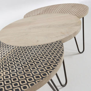 Set de 3 mesas Houp