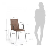 Silla Blix, marrón