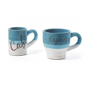 Set de 2 portavelas Teal