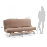 Sofá cama alcolchado Koki, beige
