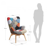 Butaca Kody patchwork