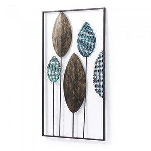 Panel mural Leaves, 54x104 cm