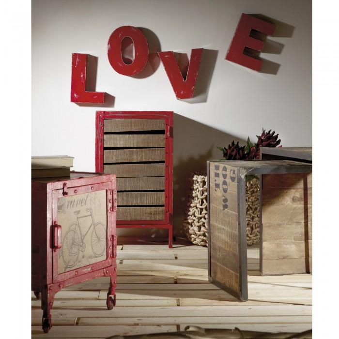 Set de 4 letras decorativas Evol