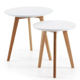 Set de 2 mesas auxiliares Kirb