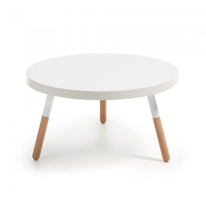 Mesa de centro Kirb 80 cm, blanco