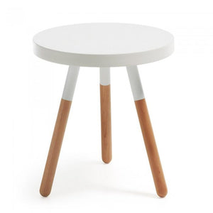 Mesa de centro Kirb 48 cm, blanco