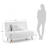 Sofá cama Tupana, blanco