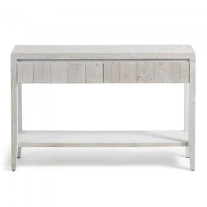 Consola Words, blanco patina